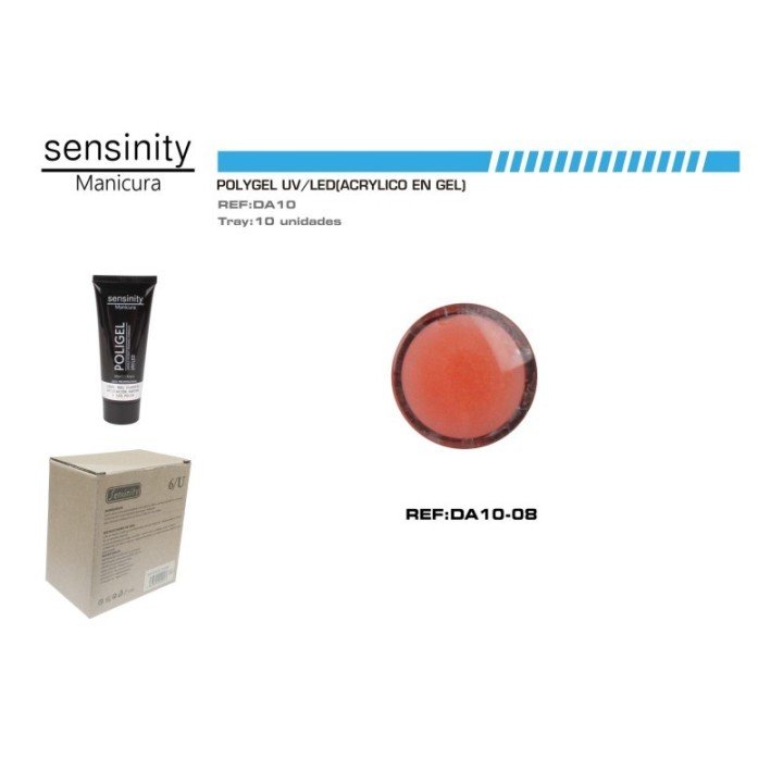 DA10-08 : SENSINITY POLIGEL 30ML MARRON ANARANJADO