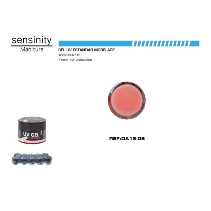 DA12-06 : SENSINITY GEL UV COLOR ROSA MODELAGE STANDAR 15ML