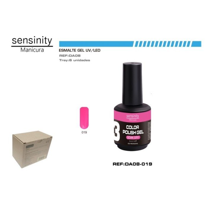 DA08-019 : ESMALTE GEL ROSA CARAMELO UV/LED USO PROFESIONAL
