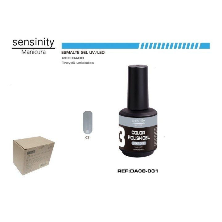 DA08-031 : ESMALTE GEL GRIS UV/LED USO PROFESIONAL